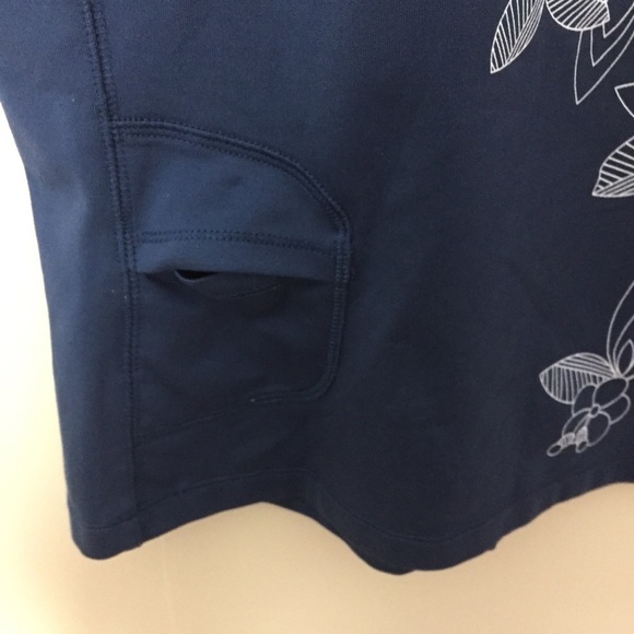 [Lole] Blue Short Sleeve Quarter Zip Athletic Top - Picture 12 of 12